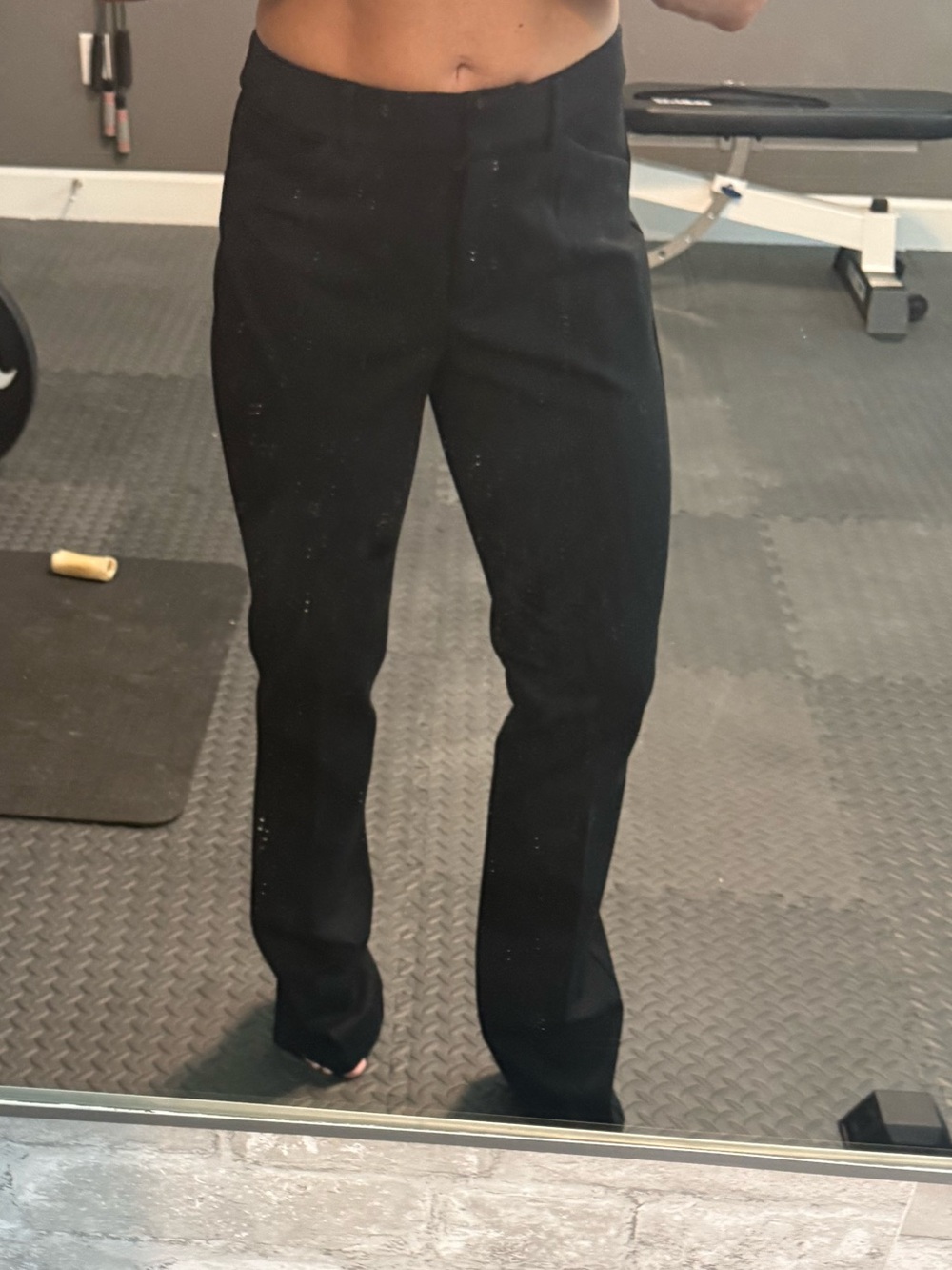 Express Black Boot Cut Dress Pants - Picture 2 of 8